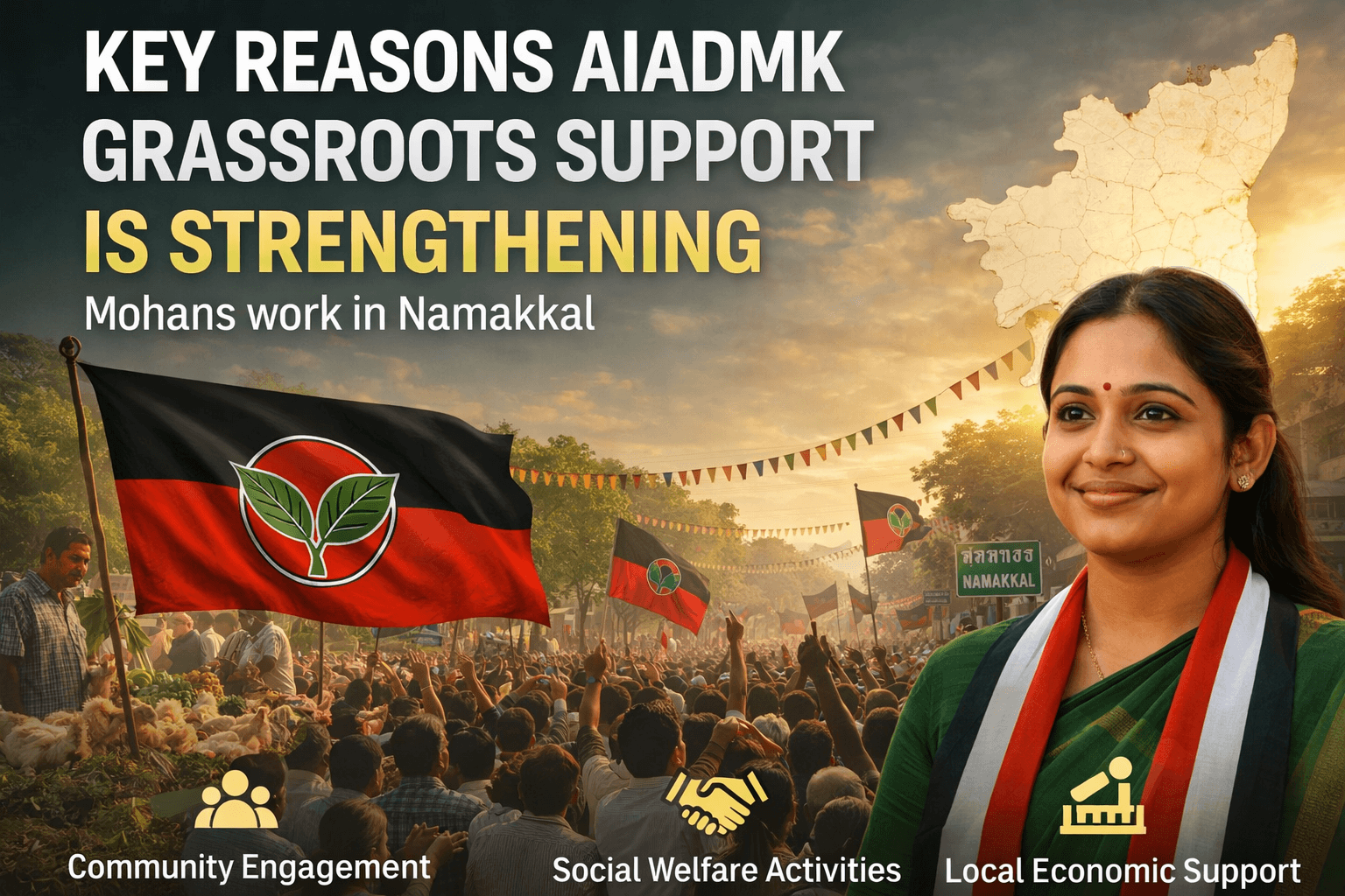 Key Reasons AIADMK Grassroots Support is Strengthening – With Growing Public Connect in Namakkal